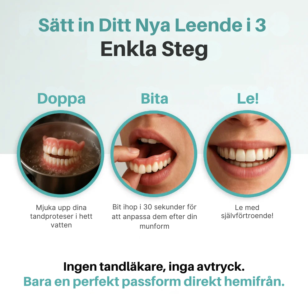 DentalFit™ Specialanpassade Fullfunktionella Tandproteser